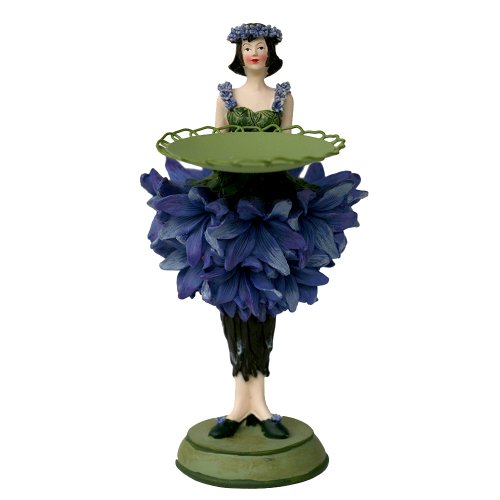 Blumenmädchen Deko Fantasie Figur - Teelichthalter - Kornblumen Mädchen mit Kerze zum Hinstellen Blumenmädchen Deko Fantasie Figur - Teelichthalter - Kornblumen Mädchen mit Kerze zum Hinstellen von ROSEMARIE SCHULZ Heidelberg
