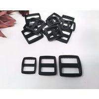 Schieber - Schnalle Hundehalsband Kunststoffschieber Für Gurtband, Biothane® Oder Leder Schwarz Viele Größen von RosemiaHandmade