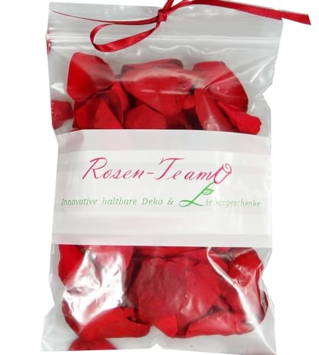 Rosen-Te-Amo Echte rote Rosenblüten -30gr - Konservierte Rosenblätter ideal für Weihnachten, Valentinstag, Hochzeit und Party von Rosen-Te-Amo