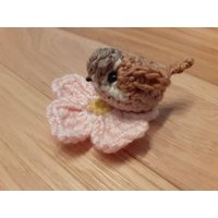 Zaunkönig Frühling Gehäkelt Kirschblüte Hanami Deko Geschenk Geburtstag Muttertag von RosenArtDesign