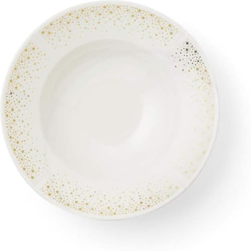 Rosendahl, Designer Teller aus Porzellan in Weiß mit Gold, Ø25 cm von Rosendahl
