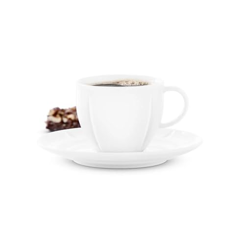 Rosendahl Kaffeetasse mit Untertasse 28 cl Grand Cru Soft klassisch, Weiss von Rosendahl