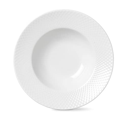 Lyngby Porcelæn Tiefer Teller Ø24.5 cm Rhombe klassisches Design zeitlos, weiss Lyngby Porcelæn Tiefer Teller Ø24.5 cm Rhombe klassisches Design zeitlos, weiss von DANMARK LYNGBY