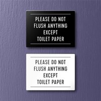 Bitte Nicht Flush Alles Außer Toilettenpapier Schild - Leicht Und Einfach Zu Installieren, Moderne Designs, Auf Bestellung Gefertigt Bitte Nicht Flush Alles Außer Toilettenpapier Schild - Leicht Und Einfach Zu Installieren, Moderne Designs, Auf Bestellung Gefertigt von RosenkranzAndCo