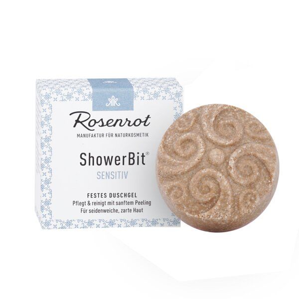 Rosenrot Naturkosmetik ShowerBit - festes Duschgel Sensitiv - 60g von Rosenrot Naturkosmetik