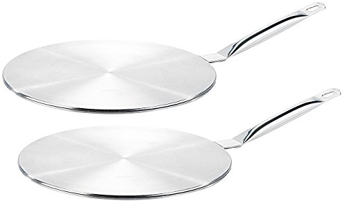 Rosenstein & Söhne Induktion Aufsätze: Universal-Adapterplatte für Induktionskochfelder, 24 cm, 2er-Set (Adapter Induktion Magnetscheiben, Induktionsfeld Adapterplatte, selber machen) von Rosenstein & Söhne