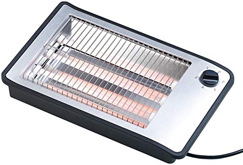 Rosenstein & Söhne Toaster: Flachtoaster für bis zu 4 Brötchen, 3 Heizelemente, Timer, 600 Watt (Tischtoaster, Brötchentoaster, Langschlitztoaster) von Rosenstein & Söhne
