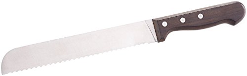 Rosenstein & Söhne Brotschneidemesser: Brotmesser mit 20-cm-Klinge und Griff aus Blackwood-Holzgriff (Küchenmesser Edelstahl, Küchenmesser groß) von Rosenstein & Söhne
