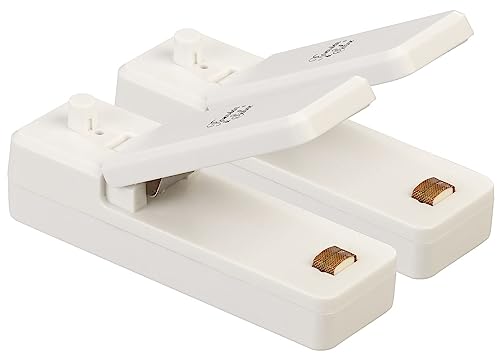Rosenstein & Söhne Mini Folienschweißgerät: 2er-Set Akku-Folien-Schweißgeräte, USB, mit Magnethalterung (Akku Folienschweißgeräte, Handschweißer, Vakuum Beutel) von Rosenstein & Söhne