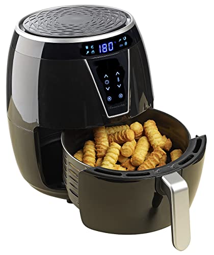 Rosenstein & Söhne Friteuse: Digitale Multi-Heißluft-Fritteuse mit 8 Programmen, 1.500 W, 4,5 l (Friteuse Ohne Fett, Fritöse, Küchenmaschine) von Rosenstein & Söhne