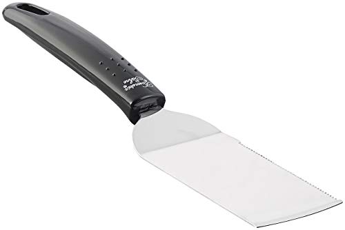 Rosenstein & Söhne Grillwender: Grill- und Pfannen-Wender aus Edelstahl, mit Wellenschliff-Schneide (Winkelpalette, Grillspachtel, Grillbesteck) von Rosenstein & Söhne
