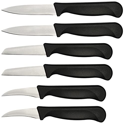 Rosenstein & Söhne Küchen Messerset: 3-teiliges Obst- und Gemüsemesser-Set, 2er Pack (Kochmesser-Sets, Kitchen Knifes, Messerblock) von Rosenstein & Söhne