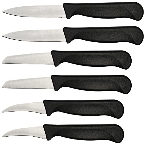 Rosenstein & Söhne Küchen-Messerset: 3-teiliges Obst- und Gemüsemesser-Set, 2er Pack (Kitchen-Knives, Messer, Obstmesser) von Rosenstein & Söhne