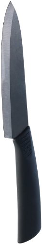 Rosenstein & Söhne Küchenzubehör: Keramik-Kochmesser mit 15,5 cm Klinge, schwarz (Keramikmesser, Messer, Schäler) von Rosenstein & Söhne