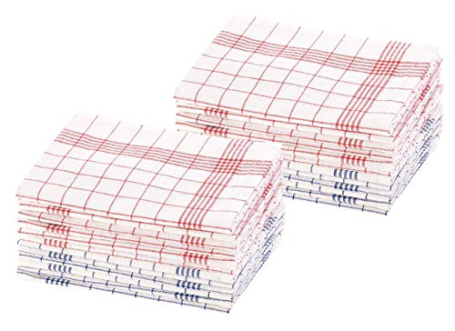 Rosenstein & Söhne Küchentuch: 24er-Set Halb-Leinen-Geschirrtücher, 70x50 cm, OEKO-TEX® (Geschirr Tücher, Küchen Tücher, Besteck) von Rosenstein & Söhne