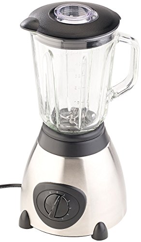 Rosenstein & Söhne Küchenmixer: Glas-Standmixer, 6 Edelstahl Klingen, 6 Modi, 600W, 1,5 l, Profi Clean (Mixer Smoothie-Maker, Mixer Smoothie to Go, Stabmixer) von Rosenstein & Söhne