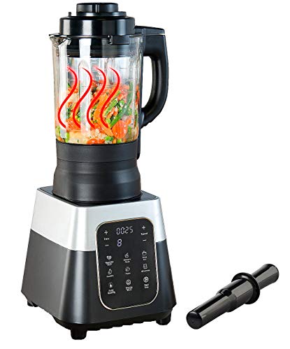 Rosenstein & Söhne Sojamilch Zubereiter: Profi-Standmixer mit Wärme-Funktion, Touch-Tasten, 1,75 l, 1.500 Watt (Sojamilchbereiter, Kochmixer, Wärmefunktion) von Rosenstein & Söhne