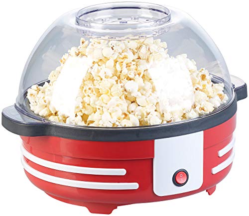 Rosenstein & Söhne Popcorn Machine: Retro-Popcorn-Maschine mit Rührwerk und Antihaftbeschichtung, 850 Watt (Popcornpfannen, Popcornmachines, Zuckerwatte) von Rosenstein & Söhne