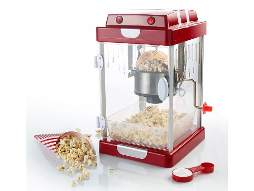 Rosenstein & Söhne Popcornmaschinen: Retro-Popcorn-Maschine "Movie" im 50er-Jahre-Look (Retro Popcornmaschine, Popcornmaschine Retro Design, Zuckerwatte) von Rosenstein & Söhne