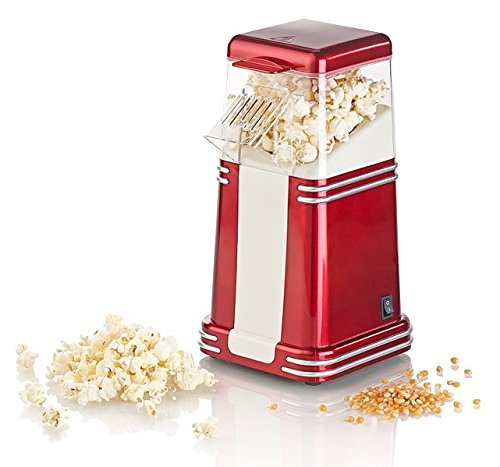 Rosenstein & Söhne Popkornmaschine: XL-Heißluft-Popcorn-Maschine für bis zu 100 g Mais, 1.200 Watt (Popcornmaschine Heißluft, Heißluft Popcorn Maker, Geburtstag) von Rosenstein & Söhne