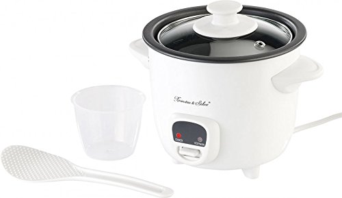 Rosenstein & Söhne Rice Cooker: Mini-Reiskocher mit Warmhaltefunktion, 0,6 Liter, 350 Watt (Reiskocher klein, Reis Kochtopf, Multikocher) von Rosenstein & Söhne