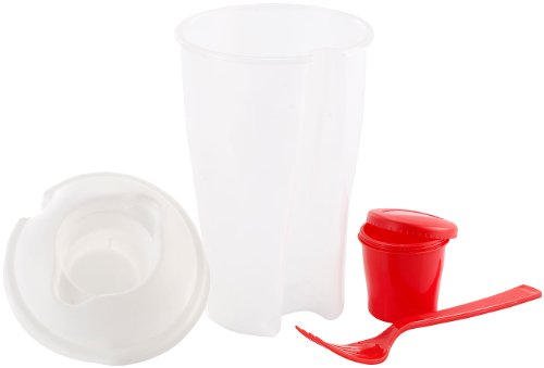 Rosenstein & Söhne Salatbecher: Salat-to-go-Becher mit Dressingbehälter & Gabel, ideal auch für Obst (Box für Portionssalat, Salatbehälter, Behälter) Rosenstein & Söhne Salatbecher: Salat-to-go-Becher mit Dressingbehälter & Gabel, ideal auch für Obst (Box für Portionssalat, Salatbehälter, Behälter) von Rosenstein & Söhne