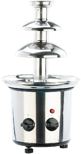 Rosenstein & Söhne Schokobrunnen: Schokoladen-Brunnen aus rostfreiem Edelstahl, 250 Watt (Schokoladebrunnen, Schokobrunnen Schokolade, Zimmerbrunnen) von Rosenstein & Söhne