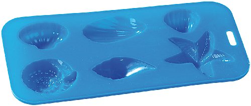 Rosenstein & Söhne Silikonform Eiswürfel: Silikon-Eiswürfelform"Strandgut", ergibt 6 Eiswüfel (Eiswürfelbereiter-Formen) von Rosenstein & Söhne