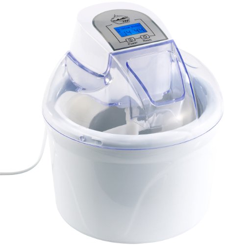Rosenstein & Söhne Speiseeisbereiter: 4in1-Eismaschine EMA-300 mit LCD-Display, für 1,5 Liter Speiseeis, 7 W (Speiseeismaschine, Frozen Joghurt Maker, Softeismaschine) von Rosenstein & Söhne