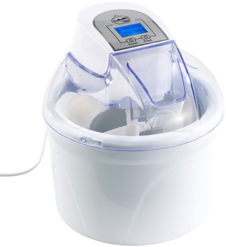 Rosenstein & Söhne Speiseeisbereiter: 4in1-Eismaschine EMA-300 mit LCD-Display, für 1,5 Liter Speiseeis, 7 W (Speiseeismaschine, Ice Cream Maker, Softeismaschine) von Rosenstein & Söhne