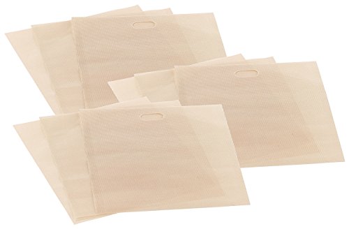Rosenstein & Söhne Toastbeutel: 9x Dauer-Antihaft-XL-Toastbags für Toaster, Mikrowelle & Backofen (Backpapier-Tasche, Dauer-Backfolie in Taschenform, Mikrowellen Sandwichmaker) von Rosenstein & Söhne