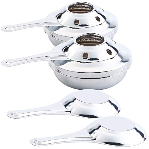 Rosenstein & Söhne Zubehör zu Käsefonduesets: 4er-Set Pastenbrenner (Fondue-Set Käse, Fleischfondue, Spirituskocher) von Rosenstein & Söhne