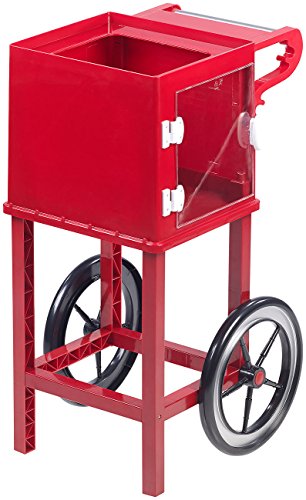 Rosenstein & Söhne Zubehör zu Popcorn Gerät: Rollwagen im Retro-Design für Popcorn-Maschine "Movie", rot (Profi-Maschinen, Profi-Retro-Maschinen, popcornwagen) von Rosenstein & Söhne
