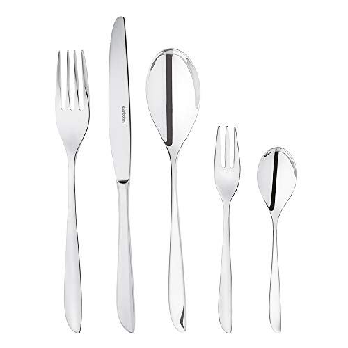 Sambonet Leaf Besteck, Stainless Steel, Grau, Set 12 personen-60 teilig von Sambonet