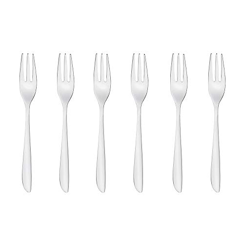 Sambonet 52163A55 Leaf - Dessertgabel-Set aus Edelstahl 18/10, 6-teilig, Spülmaschinenfest, Grau Sambonet 52163A55 Leaf - Dessertgabel-Set aus Edelstahl 18/10, 6-teilig, Spülmaschinenfest, Grau von Sambonet