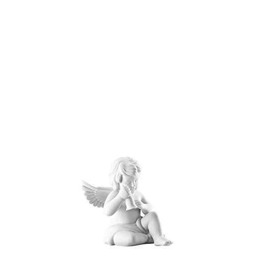 Engel mit Glocke klein weiss matt von Rosenthal
