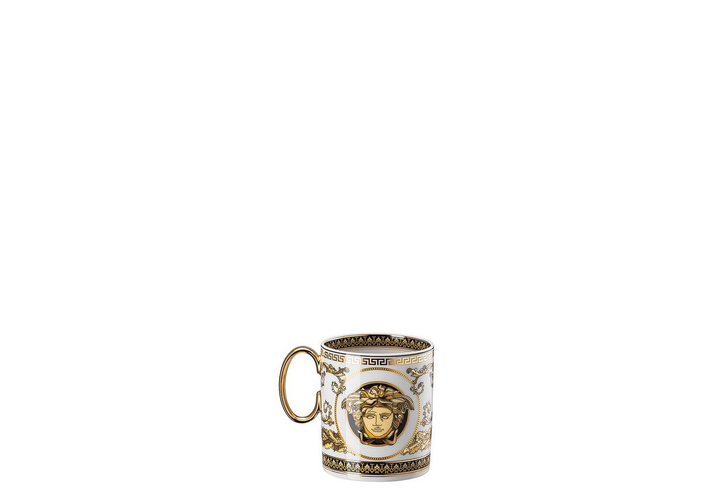 Rosenthal meets Versace Becher Virtus Alphabet G Becher Zylindrisch Ø 7,2 cm h 9,1 cm 300ml Porzellan, Porzellan von Rosenthal meets Versace