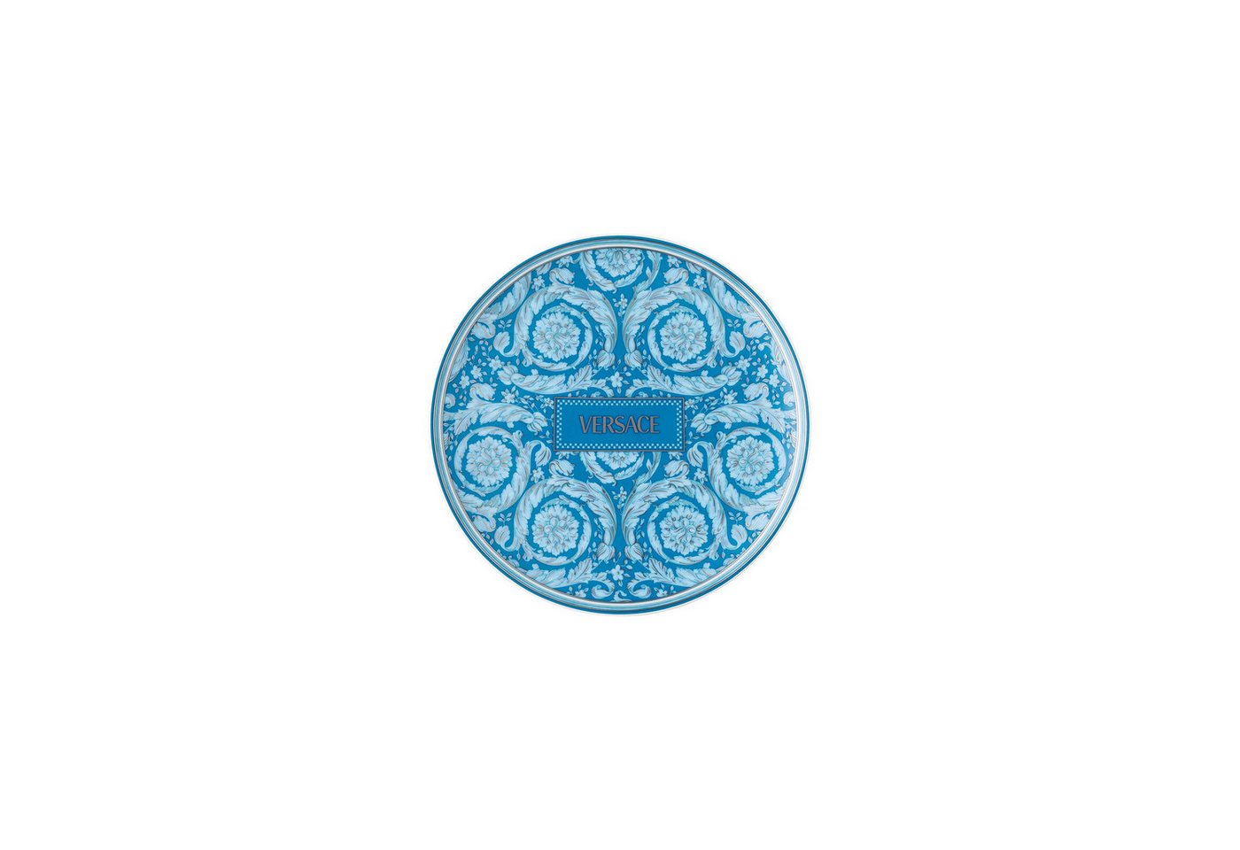 Rosenthal meets Versace Brotteller BAROCCO Teal 17 cm blau, (1 St) von Rosenthal meets Versace