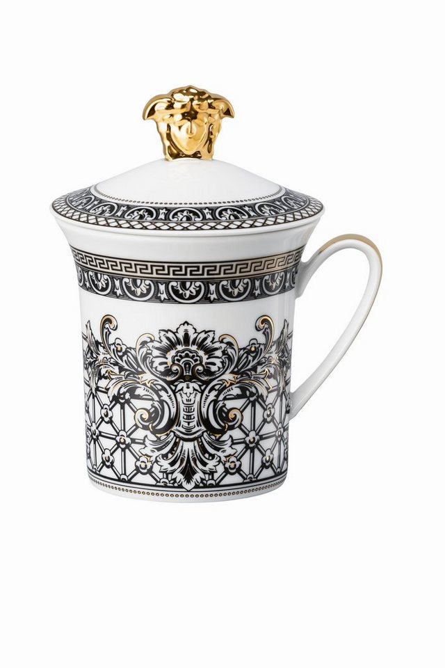 Rosenthal meets Versace Dekobecher Rosenthal Versace 30 Jahre - Becher mit Deckel 'Marqueterie - 1999' von Rosenthal meets Versace