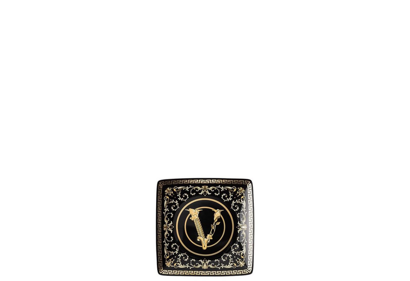 Rosenthal meets Versace Dekoschale Virtus Gala Black Schälchen 12 cm quadr. flach von Rosenthal meets Versace