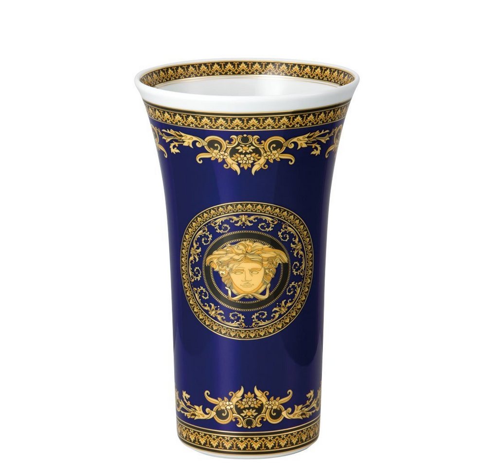 Rosenthal meets Versace Dekovase 26 cm Medusa blue (1 St) von Rosenthal meets Versace