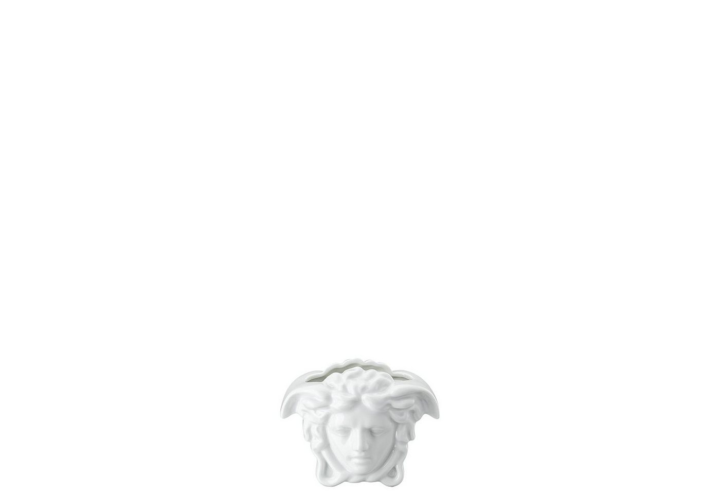 Rosenthal meets Versace Dekovase Medusa Grande White Vase 9 cm von Rosenthal meets Versace