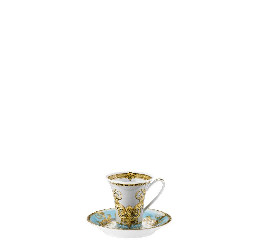 Rosenthal meets Versace Espressotasse Versace Prestige Gala Bleu Espresso-/Mokkatasse 2-tlg., Porzellan von Rosenthal meets Versace