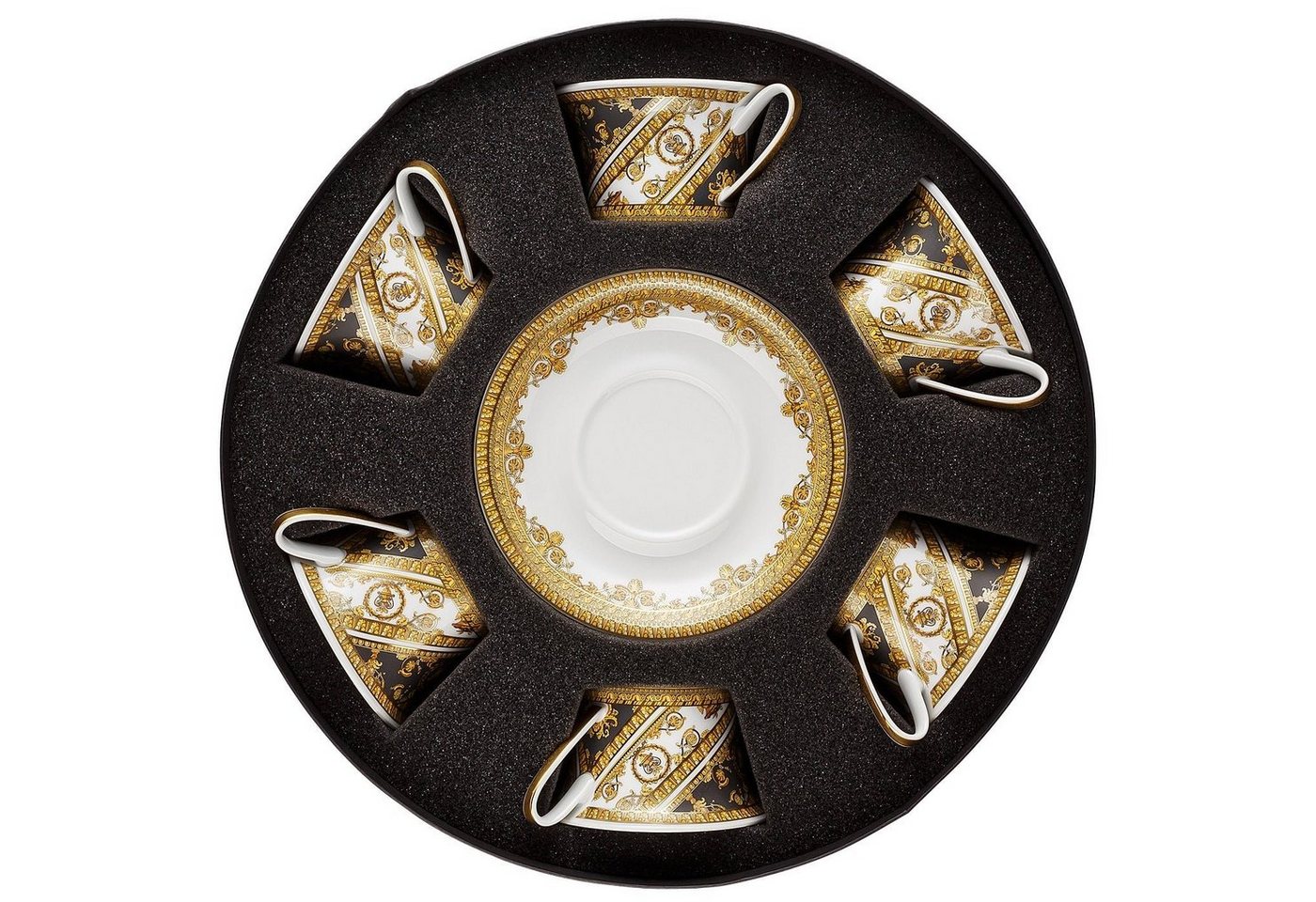 Rosenthal meets Versace Tasse I Love Baroque Set 6 Teetassen, Porzellan von Rosenthal meets Versace