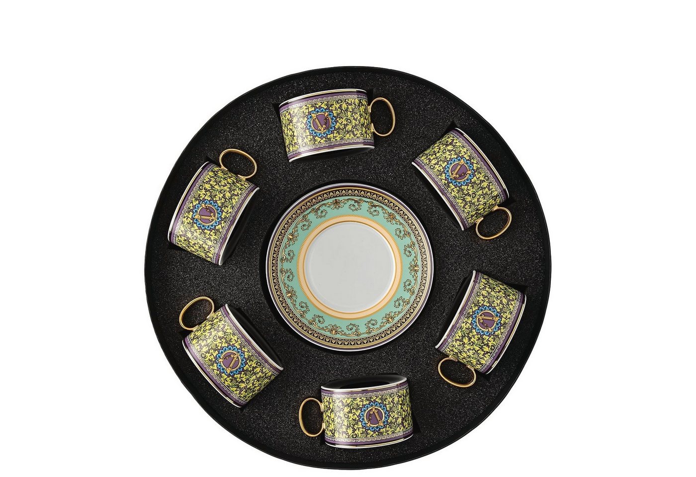 Rosenthal meets Versace Tasse für Tee Barocco Mosaic Set 6 Stück, Porzellan, 6-teilig von Rosenthal meets Versace