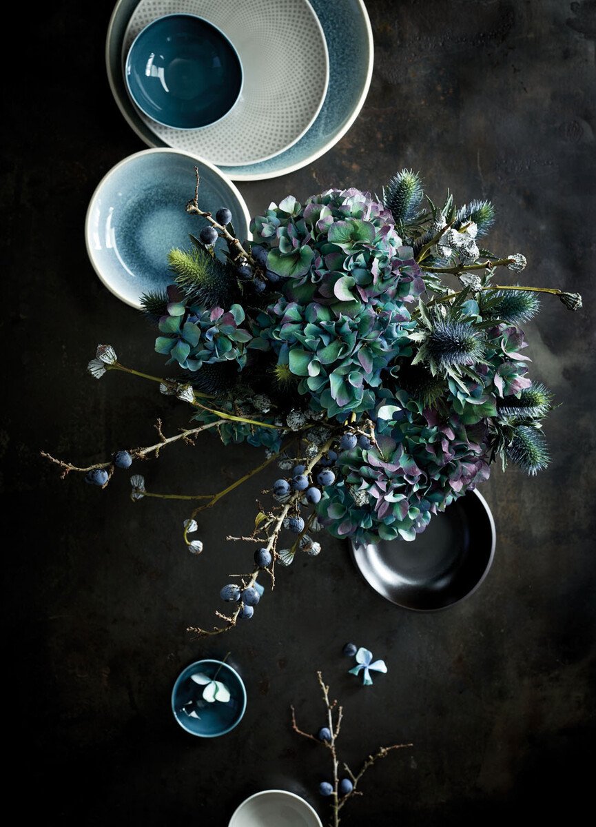 Rosenthal Butterdose Junto Ocean Blue von Rosenthal