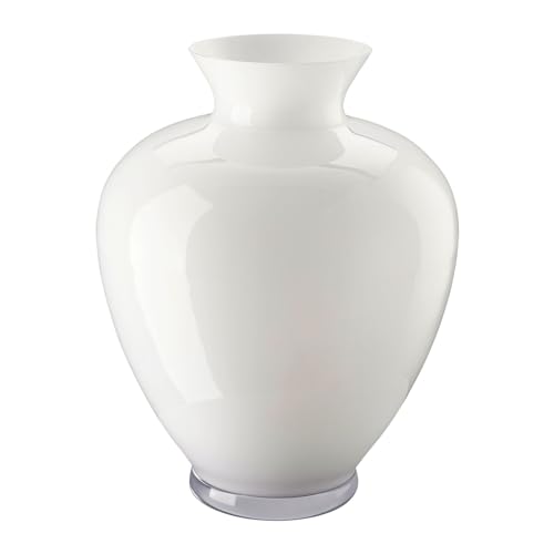 Gianna,White - Glass,Vase 36 cm von Rosenthal