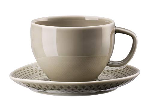 Rosenthal 10540-405201-14770 Junto Pearl Grey Kombitasse 2tlg. (1 Obertasse/1 Untertasse) von Rosenthal