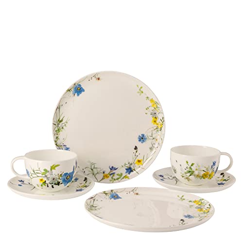 Rosenthal Brillance Fleurs des Alpes Set 6-tlg. mit Kombitassen und Coupteller von Rosenthal