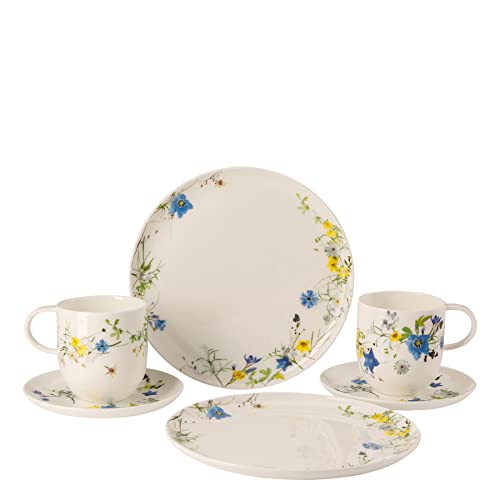 Rosenthal Brillance Fleurs des Alpes Set 6-tlg. mit Becher und Coupteller von Rosenthal